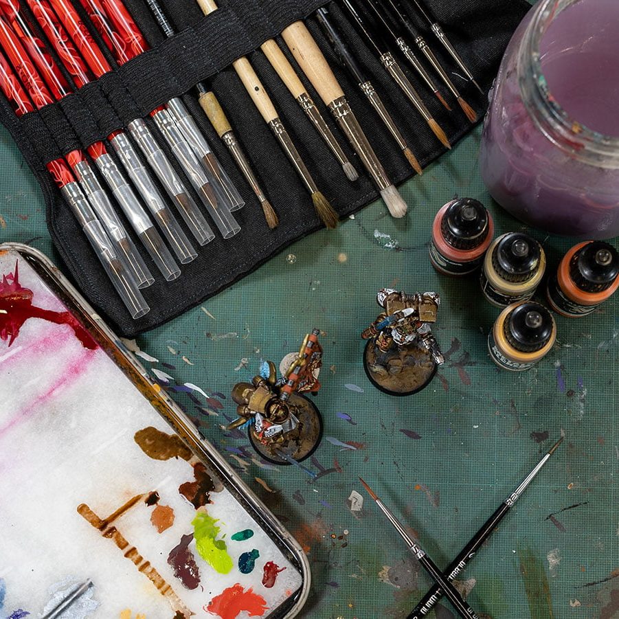 Aazon.co: Kolinsky Sable Iniature Paint Brushes Professional Detail Paint Brushes, Ultra Fine