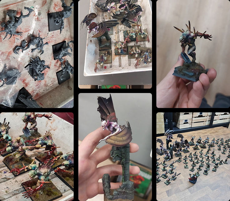 Flesh eater courts assembling and painting process
