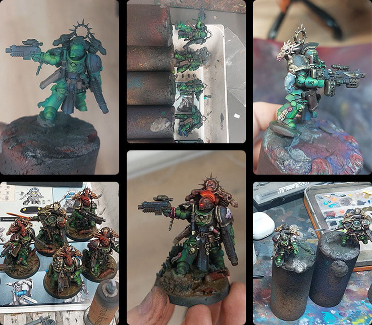 Salamander Sternguard assembly and painting process