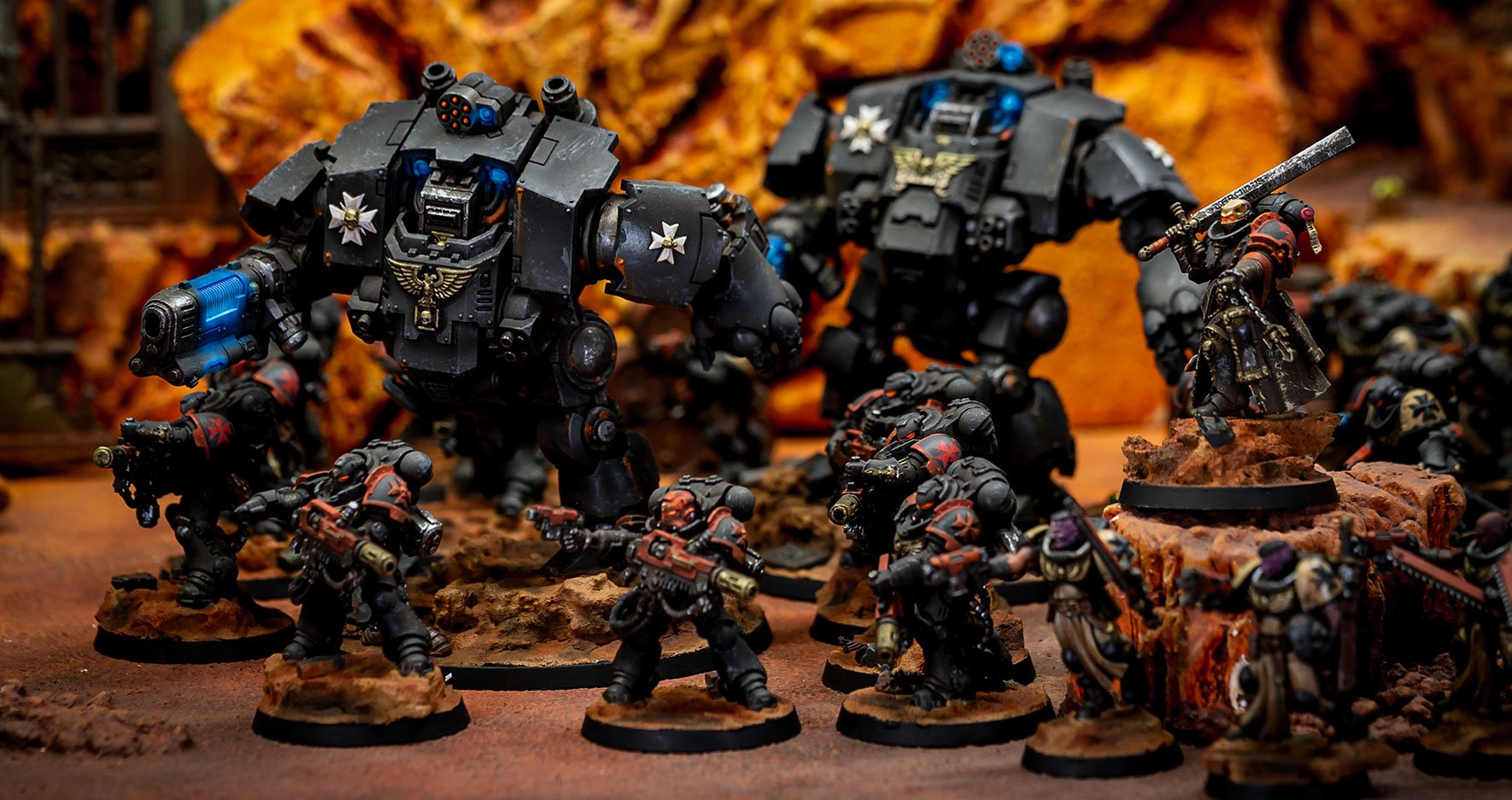 Black-Templar-Army-8 Ejército de Templarios Negros miniaturas pintadas