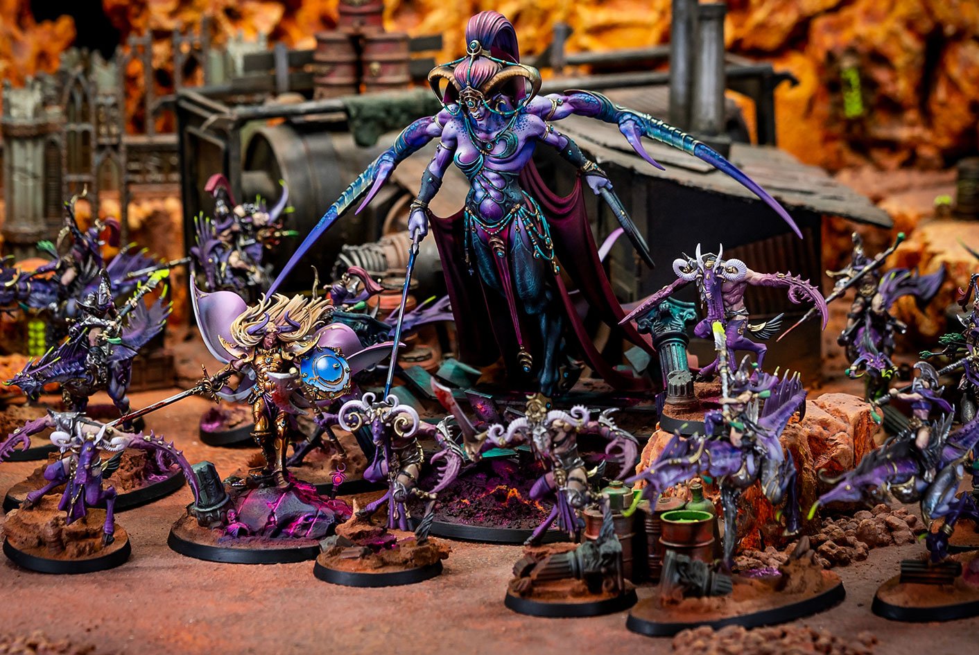 Slaanesh-Army-2 Ejército Slaanesh - Foto general del proyecto