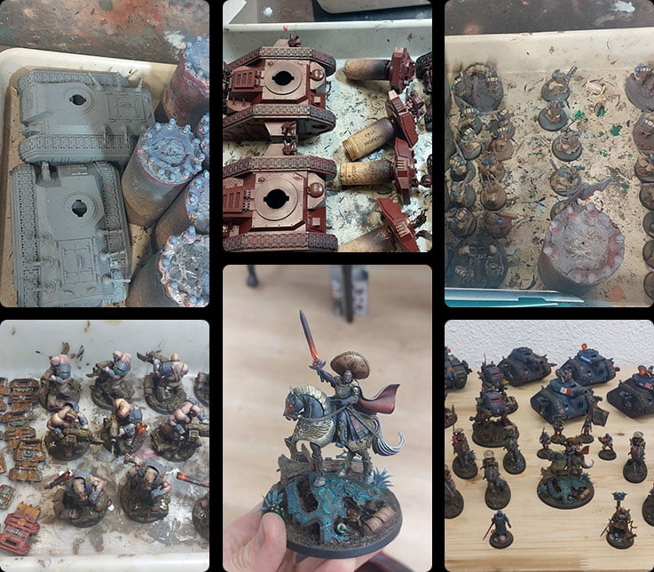 Proceso de montaje y pintado de la Guardia Imperial Mariachi