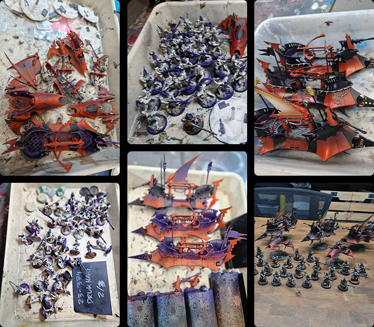 foto-proceso Ejército Drukhari Calavera Blanca