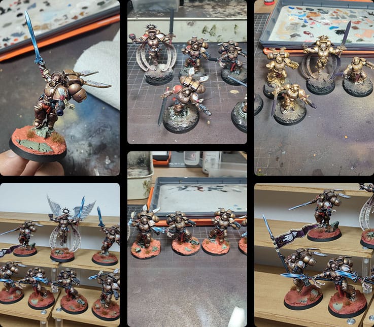 fotos-proceso Ángeles Sangrientos 40K