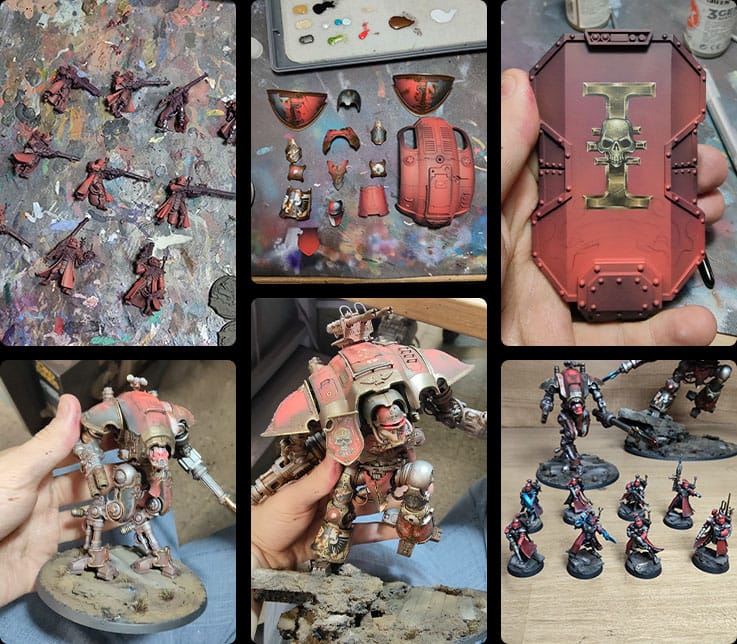 fotos-proceso Caballeros Imperiales Mechanicus